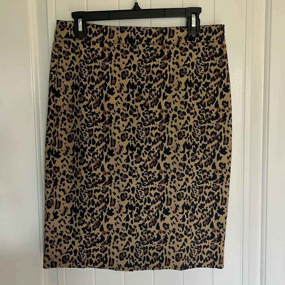 J. Crew Cheetah Print Pencil Skirt